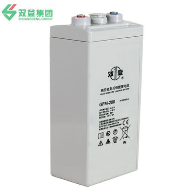 Shuangdeng GFM-200 Lead Acid Battery 2V200Ah for Power System and Solar Energy Storage