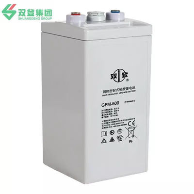 2V500Ah Shuangdeng GFM-500 Lead Acid Battery for UPS Internal Resistance 0.41 mQ