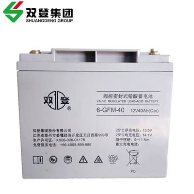 Shuangdeng Sealed Rechargeable 6-GFM-40 Lead Acid Battery 12V40Ah for Solar Energy Storage Panel Power System