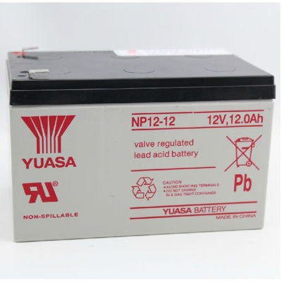 Durable Yuasa Lead Acid Battery NP12-1212V12AH for Emergency Power and Communications