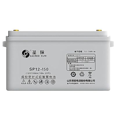 Chargeable Yes Sacred Sun Deep Cycle SP12-150 Lead Acid Battery 12V150Ah For Power Supply