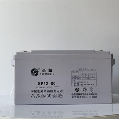 Sacred Sun Rechargeable Lead Acid Battery 12V80Ah for UPS Power and Solar Energy Storage