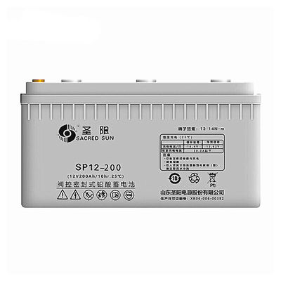 Sacred Sun SP12-200 12V200Ah Lead Acid Battery for Power Alarm System Width mm 234