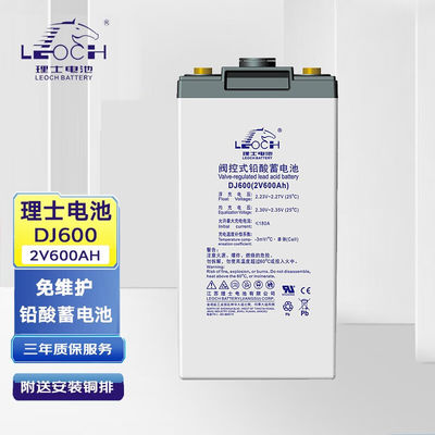 2V600Ah Leoch Battery DJ600 for UPS Power Communication Solar Energy Storage Systems