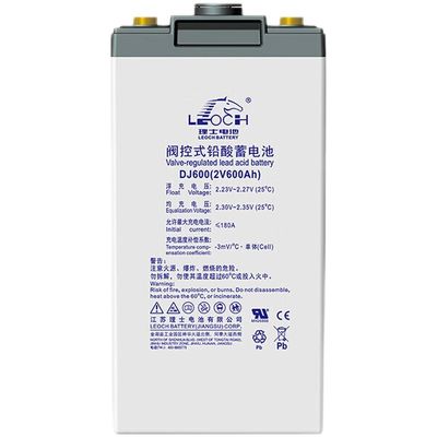 2V600Ah Leoch Battery DJ600 for UPS Power Communication Solar Energy Storage Systems