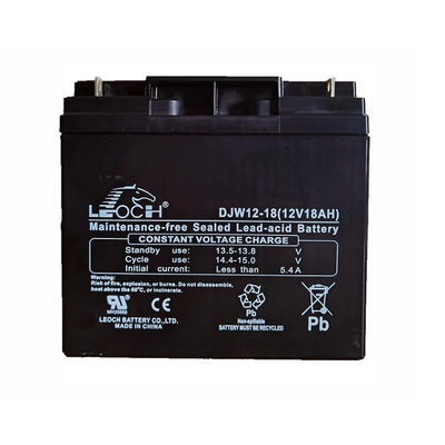 Long-Lasting Leoch Battery DJW12-18 12V18Ah for Solar Energy Storage Power Alarm System
