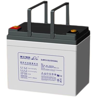 130±1mm Width Leoch Battery DJW12-33 Lead Acid Battery 12V33Ah for Solar Power System